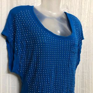 Rock & Republic Blue Back Stylish Top