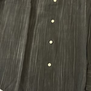 Men Shirt - Greyish Brown Size 38