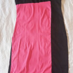 pink black mixture kurti