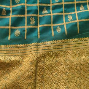 Sea green Silk Saree