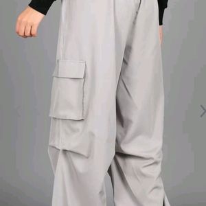 Parachute Pant For Women Grey