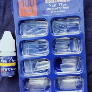 Transparent Artificial Fake Nail