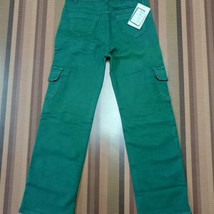 W-66 Size 28 Cargo Straight Women Denim Jeans