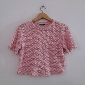 Pink Casual Top (Women's)