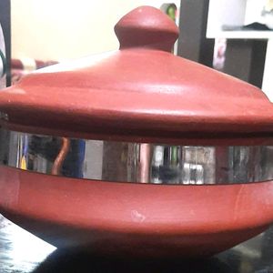 Earthenware Handi Kitchen With Handle Mud Pot