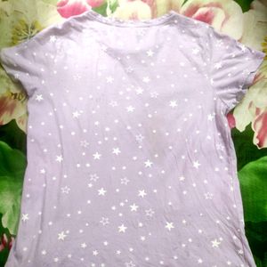 Lavender Round Neck T-shirt