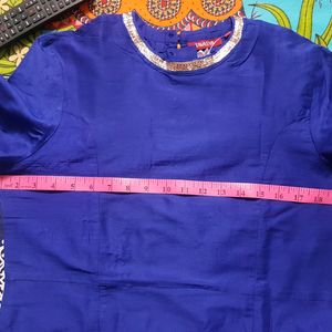 Tanasya Brand Silk Kurti With 2 Side Pockets