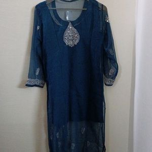 COMBO OF 2 CHIKAN KARI KURTI WITH LINING