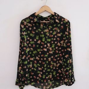 Black Printed Top (Women's)