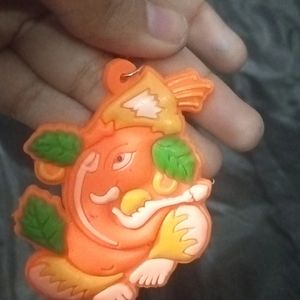 A Lord Ganesha Rubber keychain