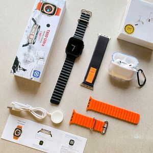 Smart Watch, Airpod Strap Combo Offer