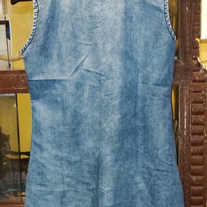 Short Denim Kurta