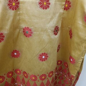 Beautiful Golden Red Kurta