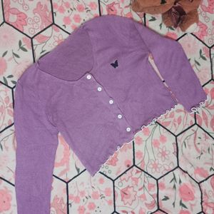 Cute Lavender 🪻 Top| Crop Top|Korean |Pinterest