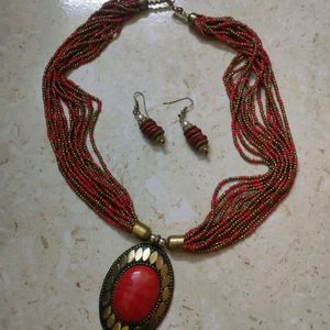 Red Jewellery Set