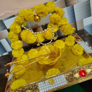 Handcrafted Decorative Haldi Plate