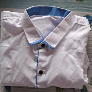 Regular Fit Solid Double Collar Casual Shirt