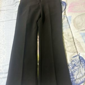 Fablestreet Tailored Fit Black Trousers For Women