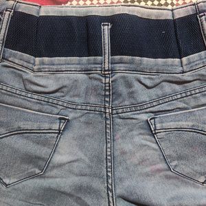 Blue Slim Fit Jeans (Slightly Skinny)