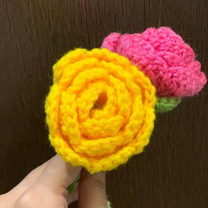 Crochet Roses 1 Pc