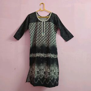 Black Straight Kurti 🌸