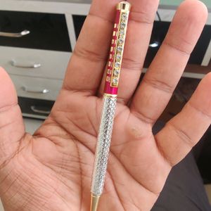 Pure Silver Pen Red Color