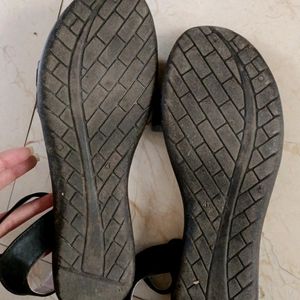 Black Flat Sandals