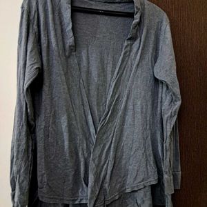 Grey Full Sleeve Shrug