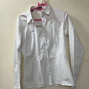 Skin Fitted White Shirt