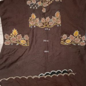 Heavy Brown Embroidered Suit