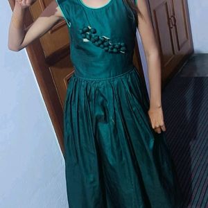 Girls Green Frock