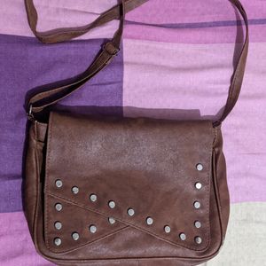 Coffee Brown Sling Bag