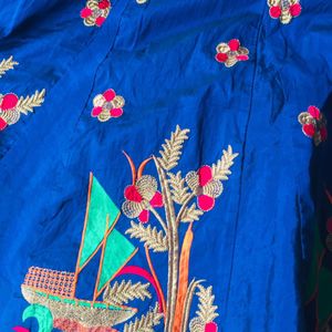 Blue Color Lhenga Choli