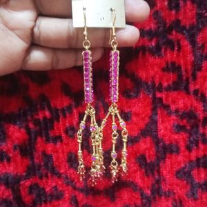 Purple 💜 Colour Long Earrings