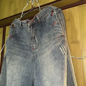 Blue Korean Baggy Jeans