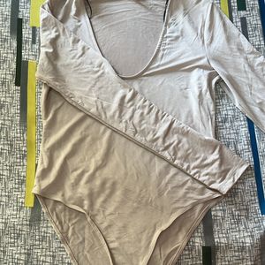 H&M Nude Pink Shimmery Bodysuit