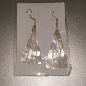 Beautiful Earrings Of Original Shell