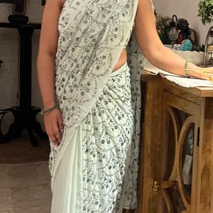 Designer Embroidered Saree