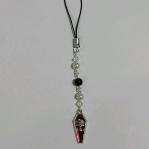 Gothic Coffin Phone Charm