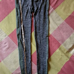 HRX Grey Active Wear Gym Leggings