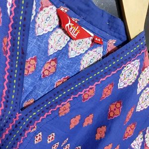 Blue Printed Kurti For Girl Or Woman 42 Bust