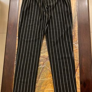 Striped Black Trousers