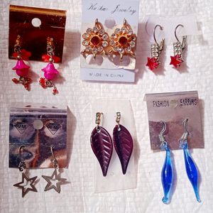 6 Pairs Combo Of Beautiful Earings