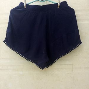 Beautiful Navy Blue Shorts For Women's