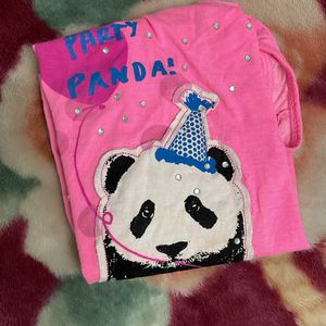 Panda Print Sando Top