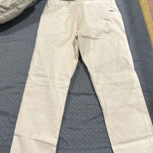 Indian Terrain White Cotton Pants