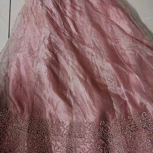 Babypink Organza Lehenga Set