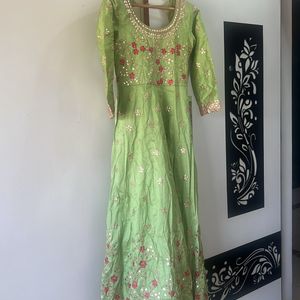 Beautiful Green Anarkali