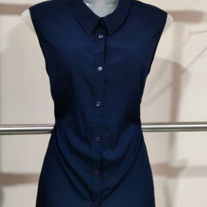 Sleeveless Formal Shirt