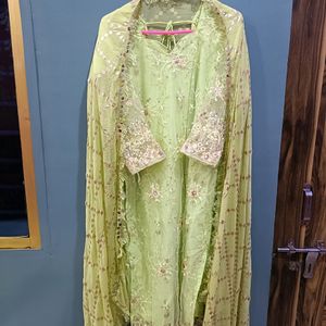 Pakistani Fully Zari Work Kurta Set